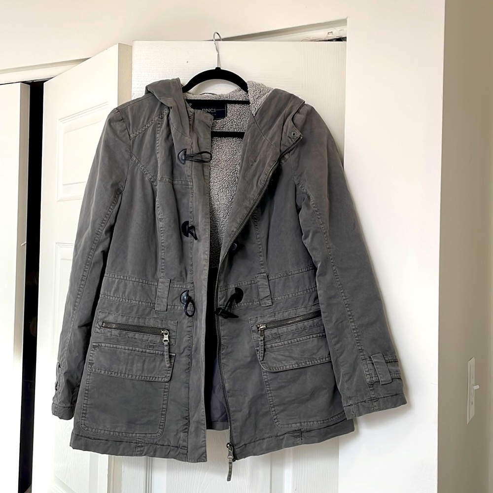 BNCI fleece lined gray jacket